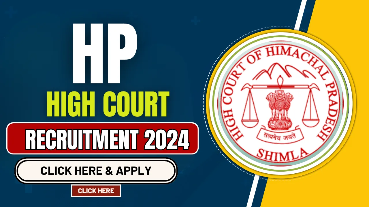 HP High Court Recruitment 2024